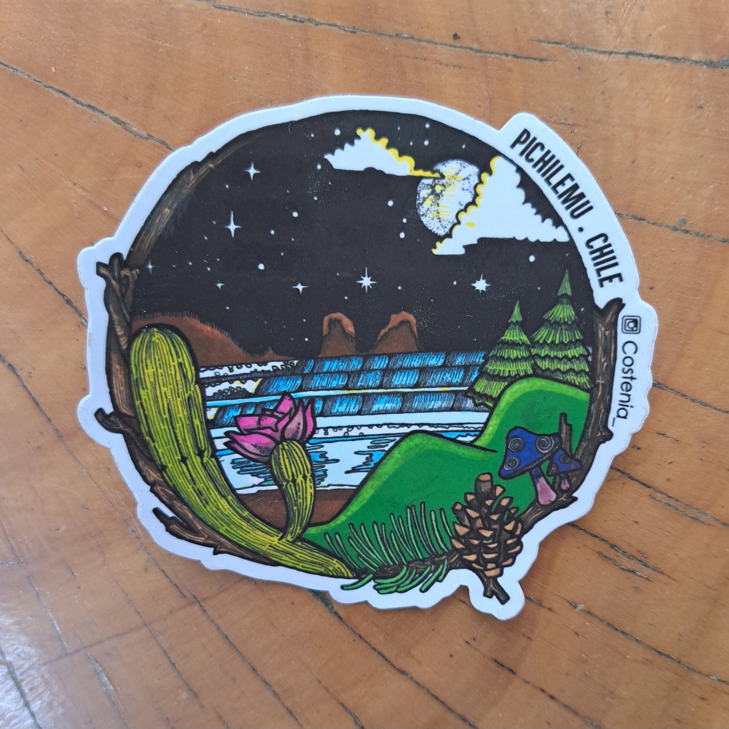 STICKER LOBOS BY NIGHT