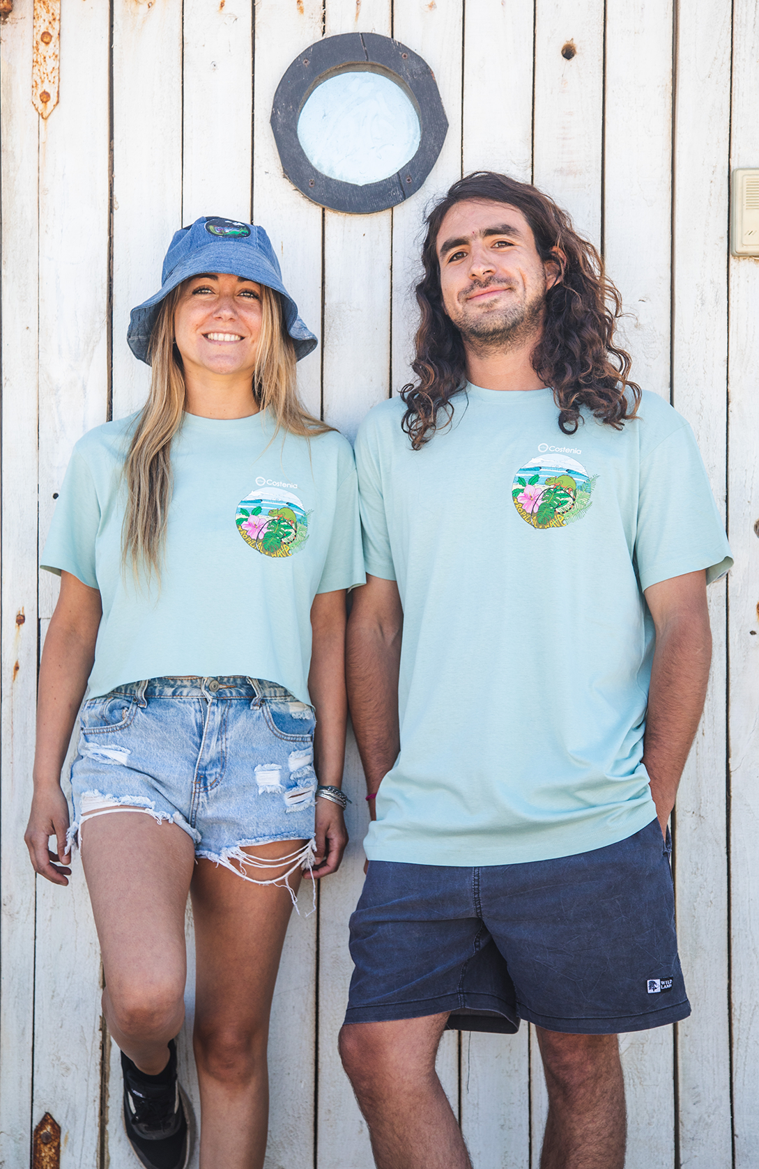 POLERA TROPICAL WAVE LARGO CLÁSICO O CROPTOP - UNISEX