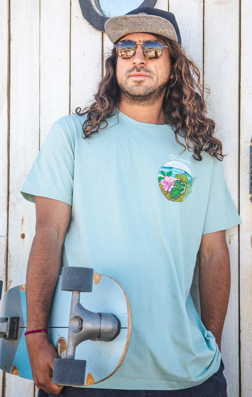 POLERA TROPICAL WAVE LARGO CLÁSICO O CROPTOP - UNISEX