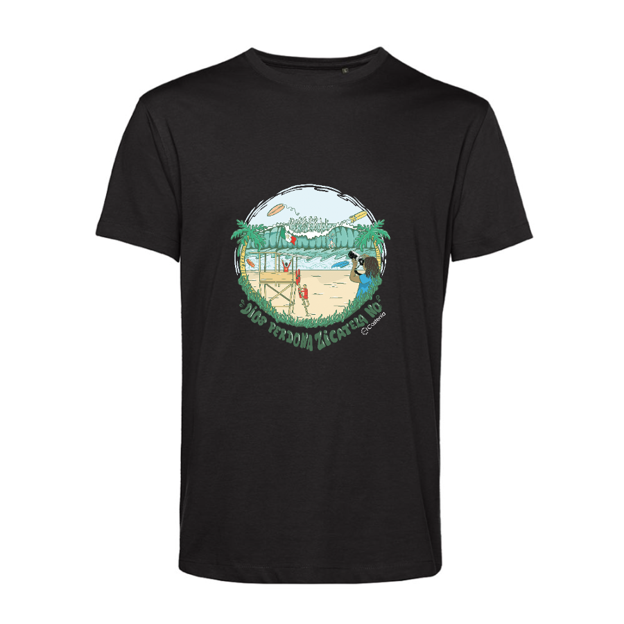 Polera Sustentable "Dios Perdona Zicatela No"