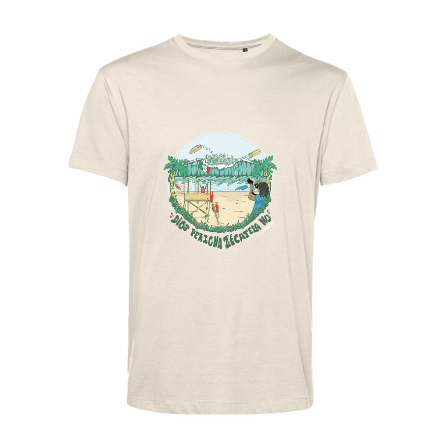 Polera Sustentable "Dios Perdona Zicatela No"