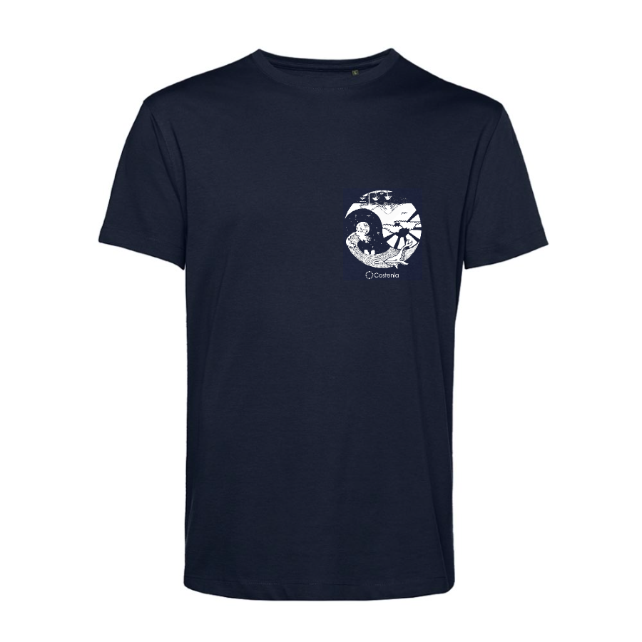 Polera Sustentable Azul "YingYang"