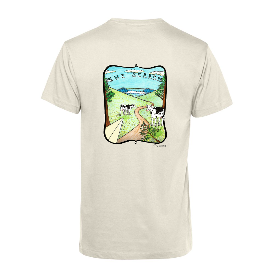 Polera Sustentable "The Search" Versión diseño atrás