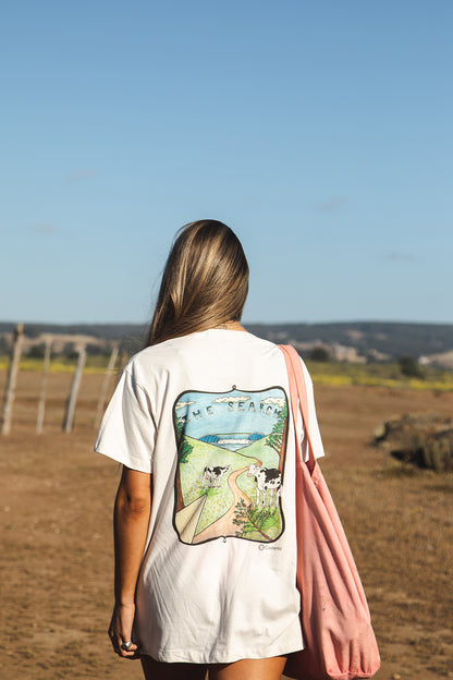 Polera Sustentable "The Search" Versión diseño atrás