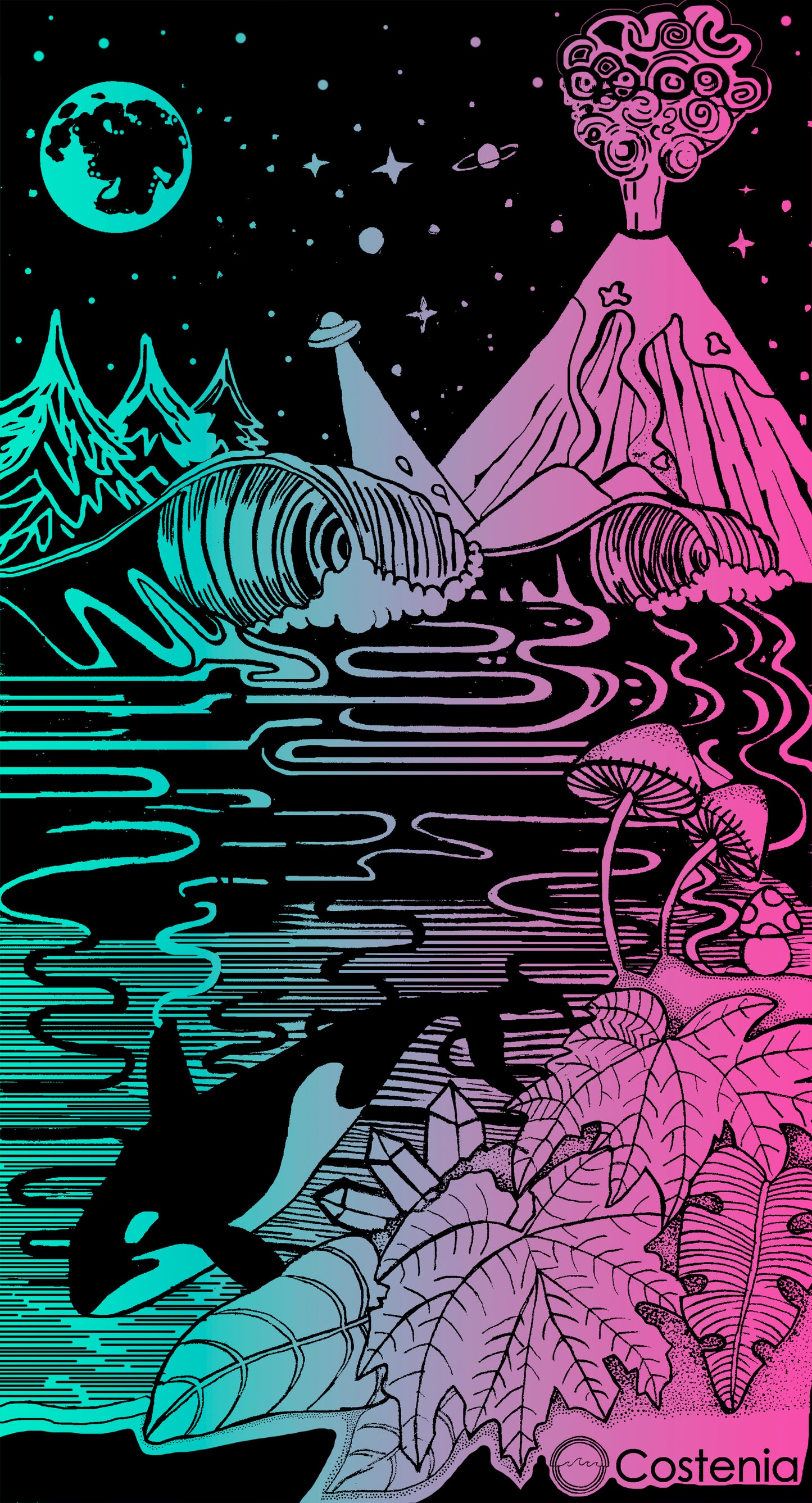 Polera Sustentable "SurOscuro"