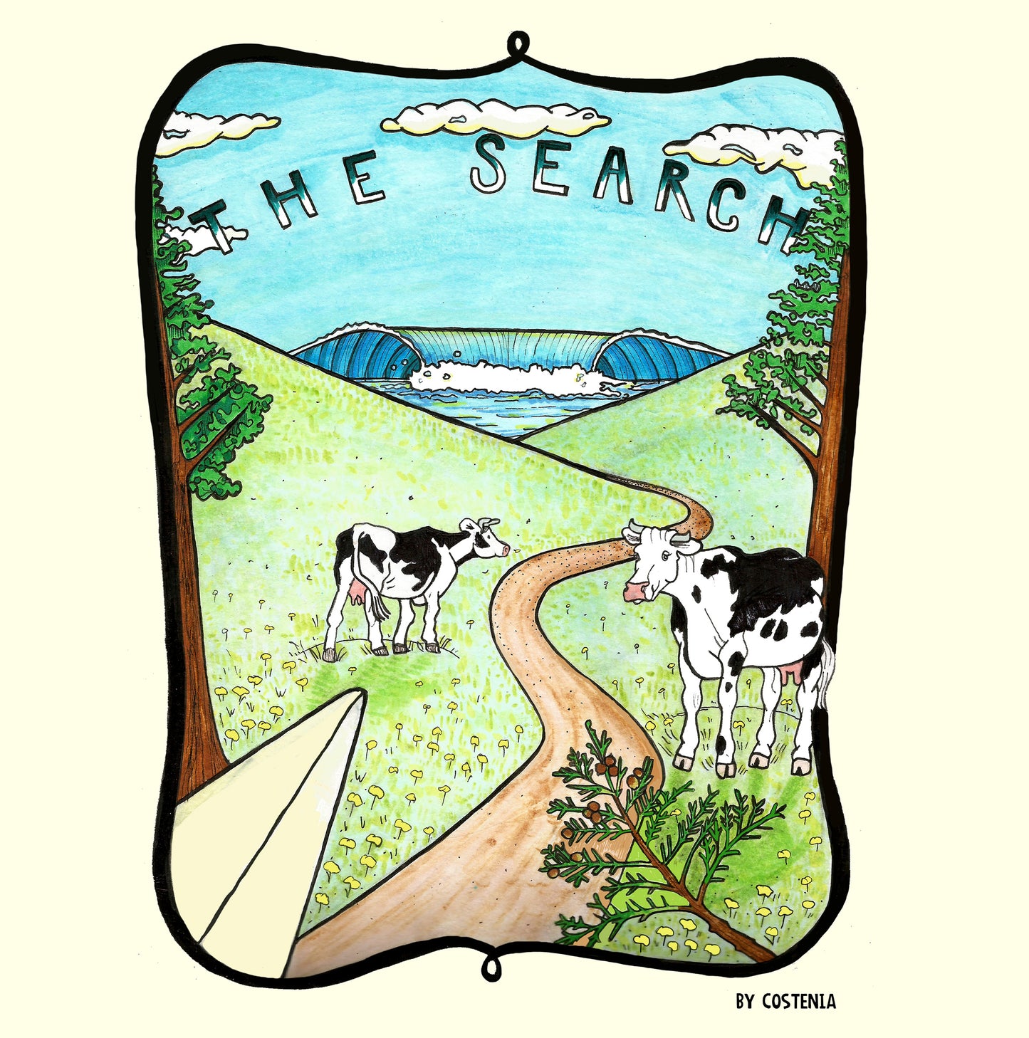 Polera Sustentable "The Search" Versión diseño atrás