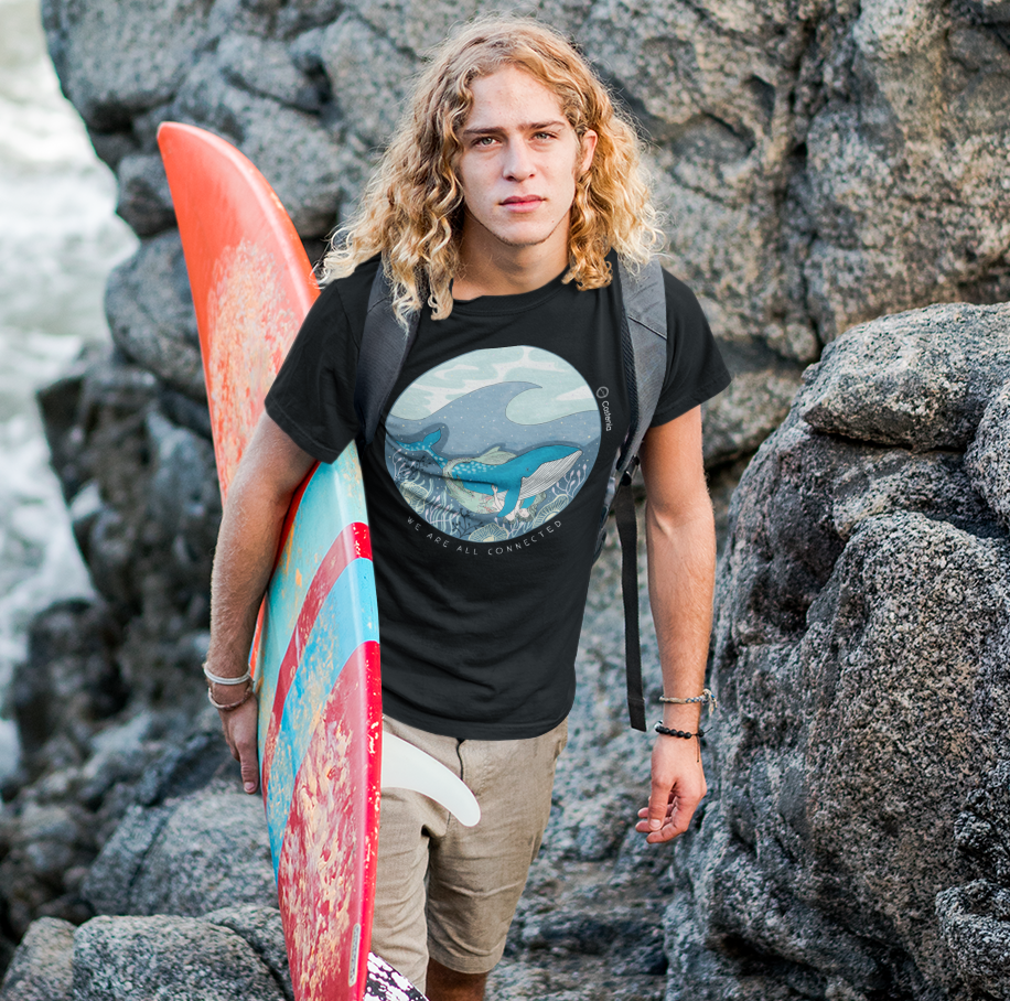 Polera Sustentable " We Are All Connected"