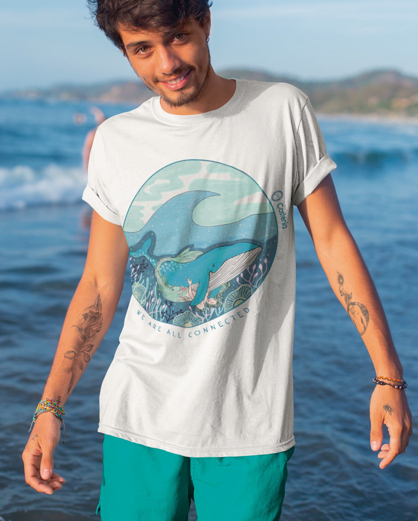 Polera Sustentable "We Are All Connected"