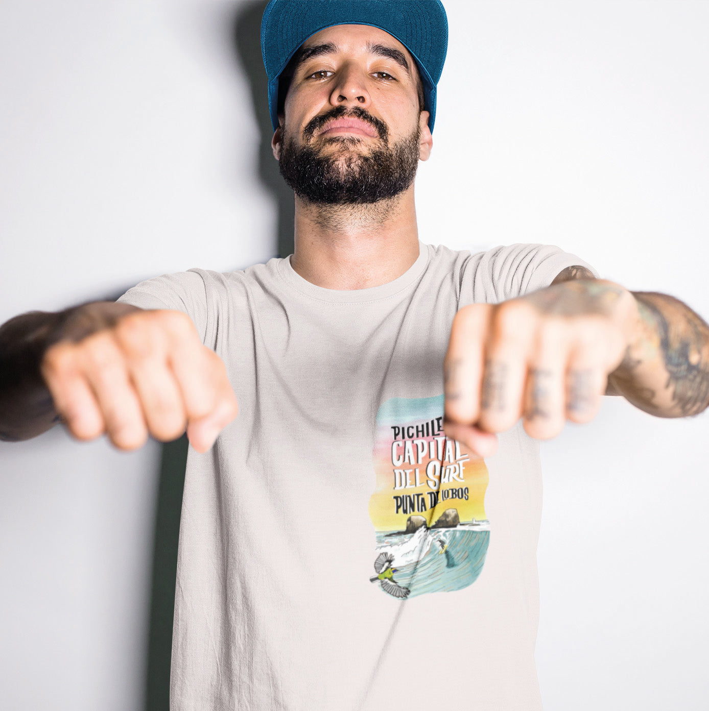 Polera Sustentable "Pichilemu, Capital Mundial del Surf"