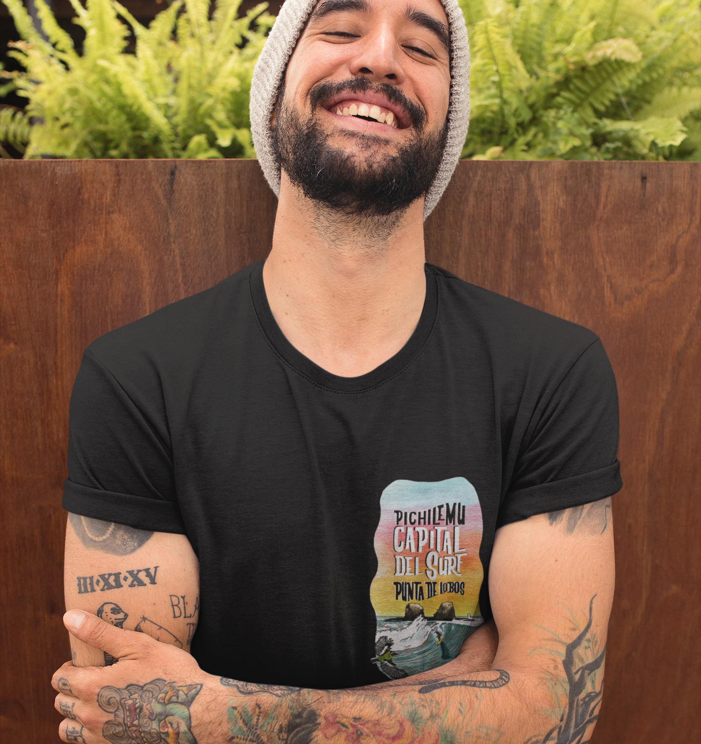 Polera Sustentable "Pichilemu, Capital Mundial del Surf"