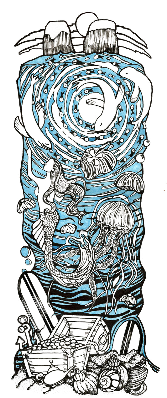 ILUSTRACIÓN Bajo Del Mar