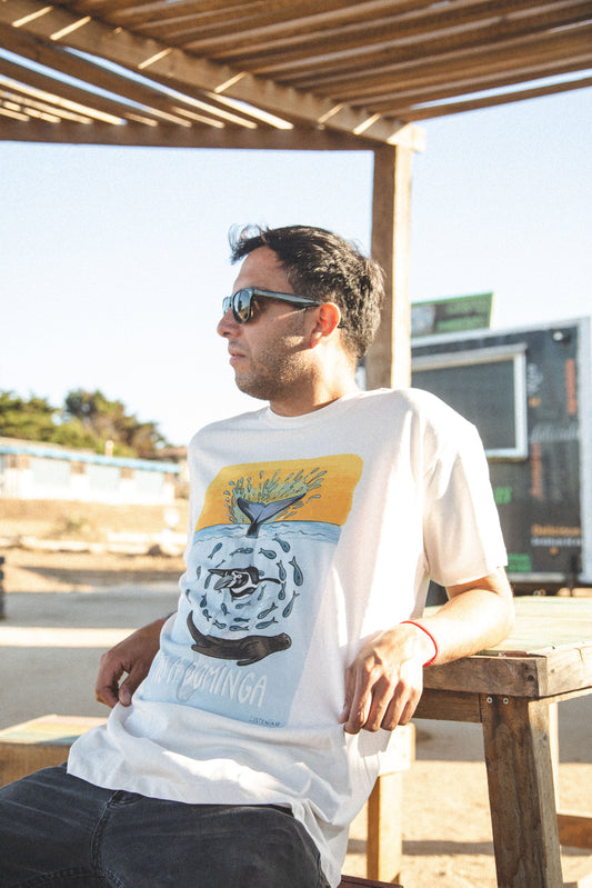 POLERA NO A DOMINGA LARGO CLÁSICO - UNISEX